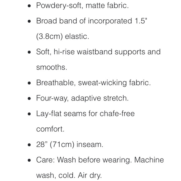 Zyia Active Black Leggings SZ 6-8 (these are for taller people, 28” length) - Picture 8 of 9